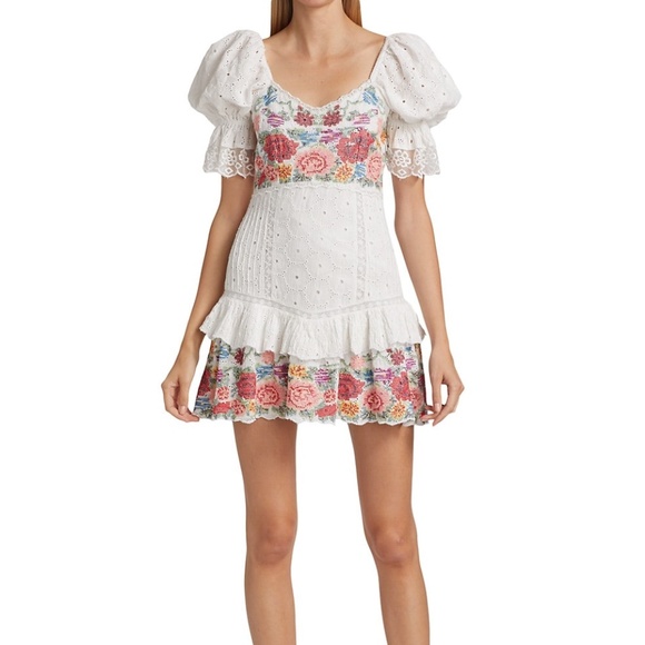 LoveShackFancy Dresses & Skirts - LoveShackFancy Thressey Needlepoint Eyelet Dress